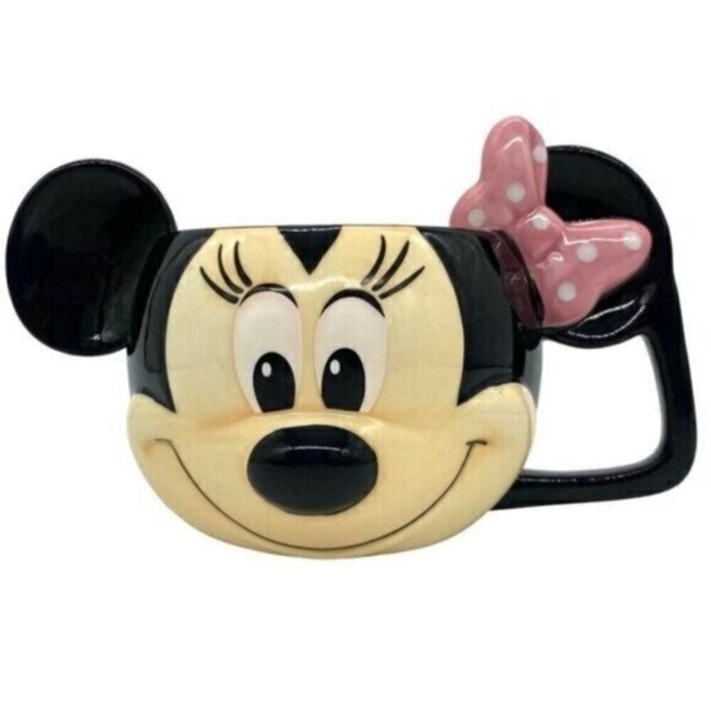 Disney Minnie Mouse 3D Pink Bow Coffee Mug